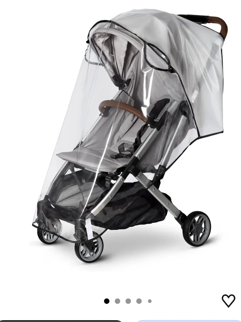 Universal Clear Stroller Rain Cover - Transparent